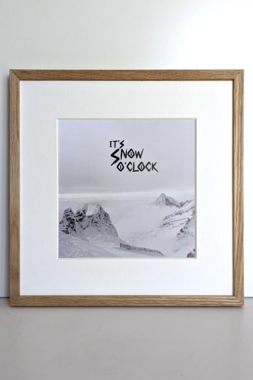 Hintertux Snow O Clock Schneeverliebt Poster