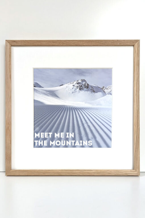 Kaunertal Meet me in the Mountains Schneeverliebt Poster
