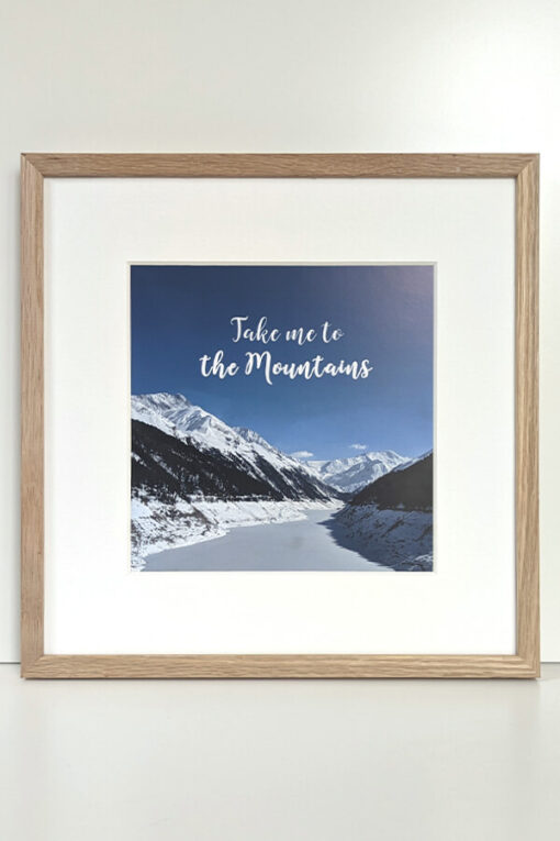 Kaunertal Take me to the Mountains Schneeverliebt Poster