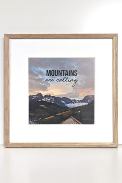 Mountains are calling Mariaalm Schneeverliebt Poster