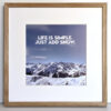 Mayrhofen Life is Simple. Just add Snow. Schneeverliebt Poster