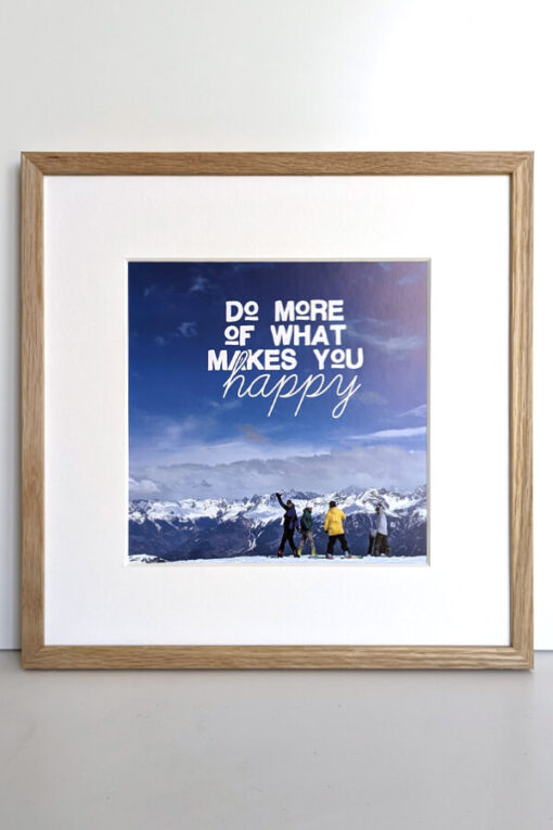 Serfaus Do more of what makes you happy Schneeverliebt Poster