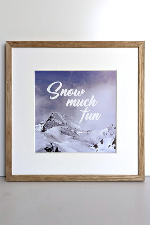 Kaunertal Snow much fun Schneeverliebt Poster