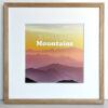 My favourite color is Mountains Schneeverliebt Poster